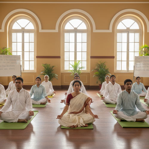 yoga-meditation-in-charnock-lohia-hospital